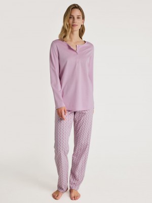 Women Calida Special Pyjama Sleepwear New Fragrant Lilac | 394716-XJK