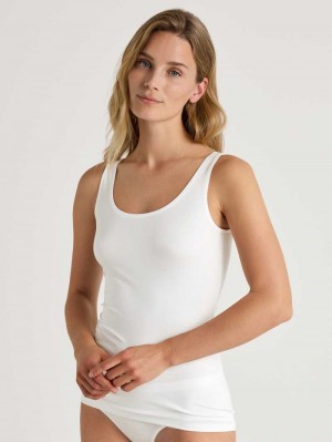 Women Calida Special Tank Top Underwear Weiss | 952867-UNV