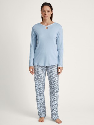 Women Calida Sweet Dreams Pyjama Sleepwear Arctic Ice | 045186-AKG