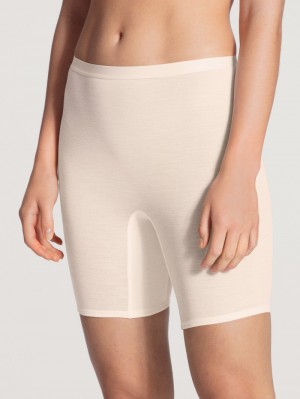 Women Calida True Confidence Pants Underwear Light Ivory | 706359-EIS