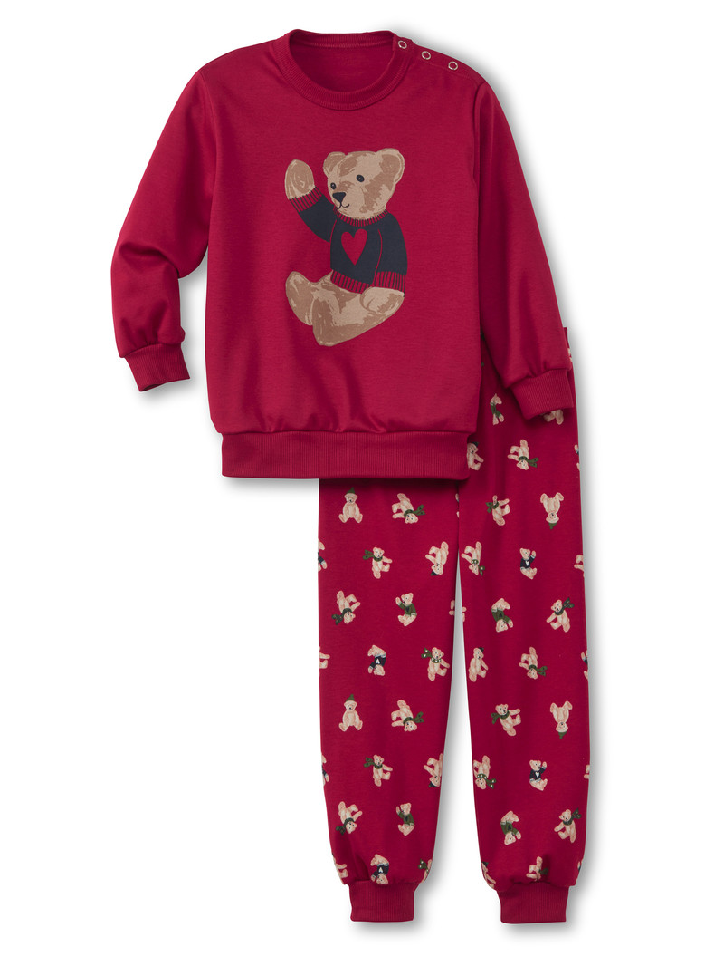 Kids\' Calida Family & Friends Pyjama With Cuff Pyjama Rio Red | 587942-KAE