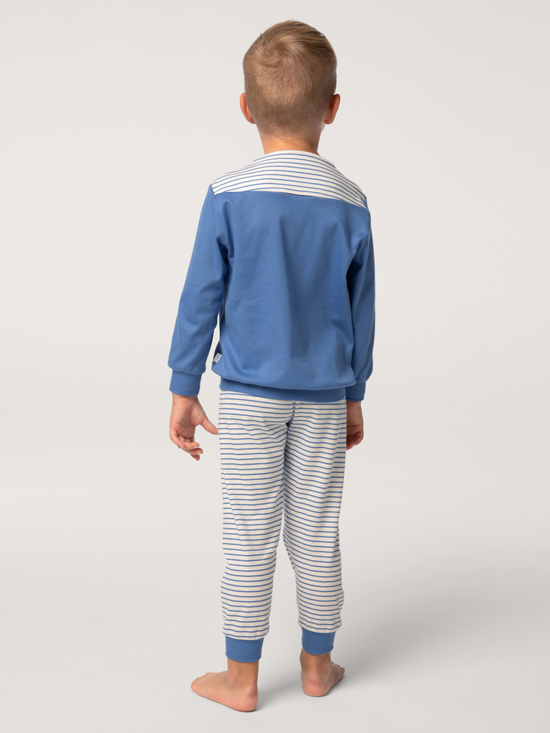 Kids' Calida Toddlers Youngster Pyjama With Cuff Pyjama Bay Blue | 168473-XWY