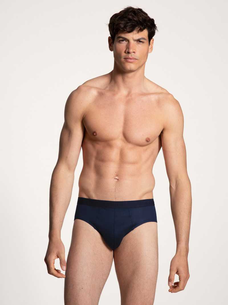 Men Calida Circular Day Brief, Cradle To Cradle Certified® Underwear Saphir Blue | 098431-ZOT