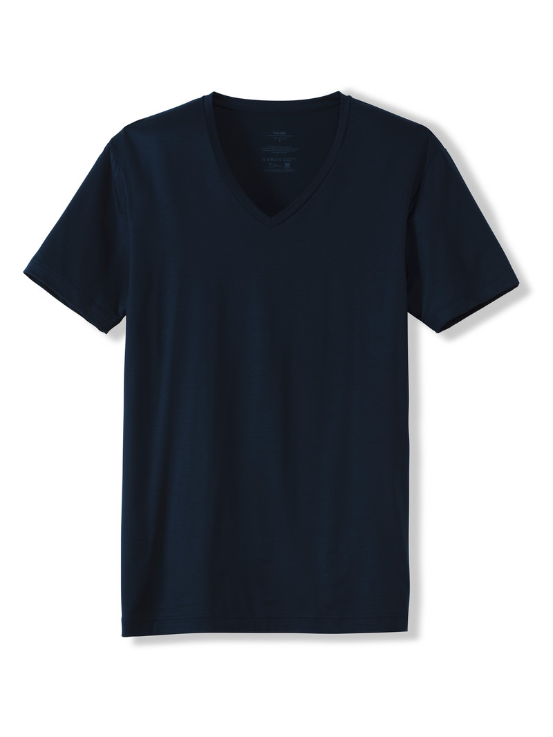 Men Calida Circular Day T-shirt, Cradle To Cradle Certified® Loungewear Saphir Blue | 136592-FND