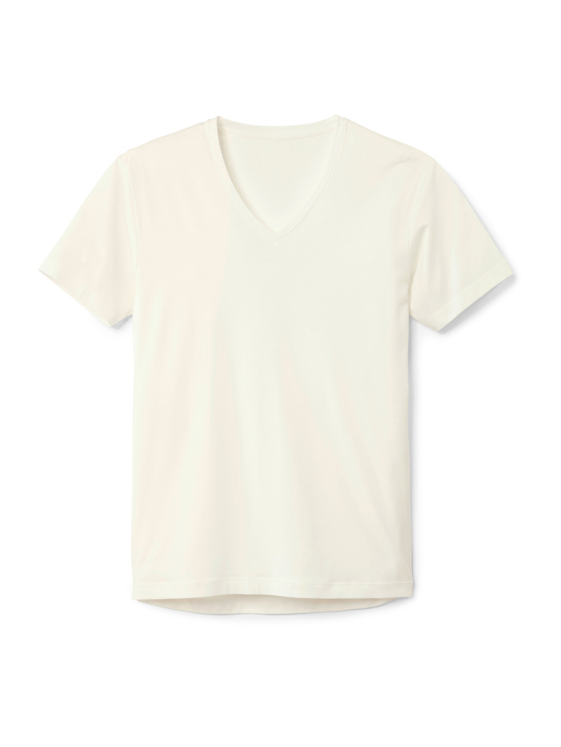 Men Calida Circular Day T-shirt, Cradle To Cradle Certified® Loungewear Star White | 104835-LRP