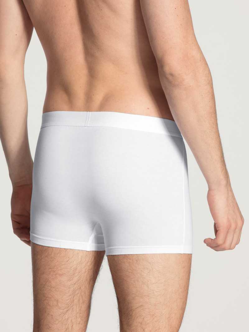 Men Calida Cotton Code Boxer Brief Underwear Weiss | 608241-VFC