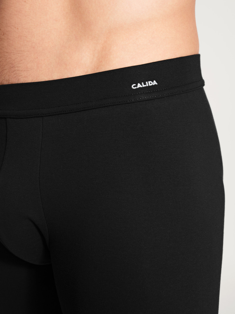 Men Calida Cotton Code Pants Underwear Schwarz | 532987-TUM