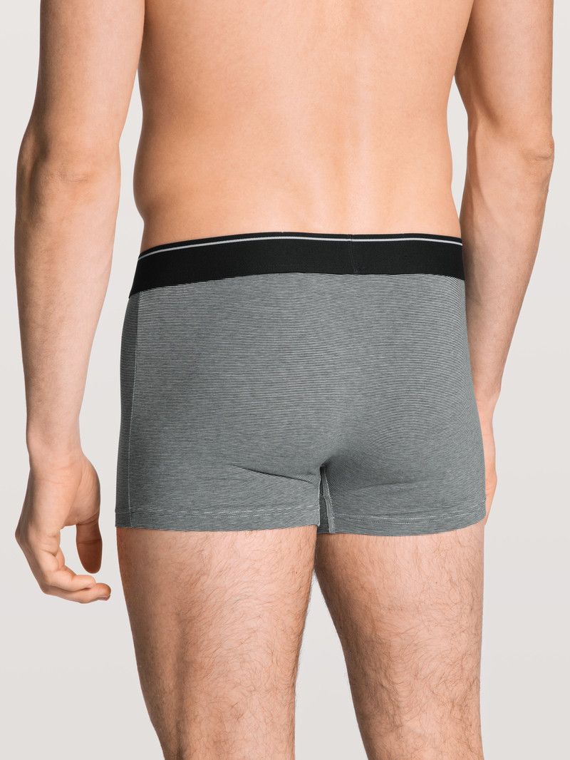 Men Calida Cotton Stretch Boxer Brief Underwear Fog | 697354-DBL