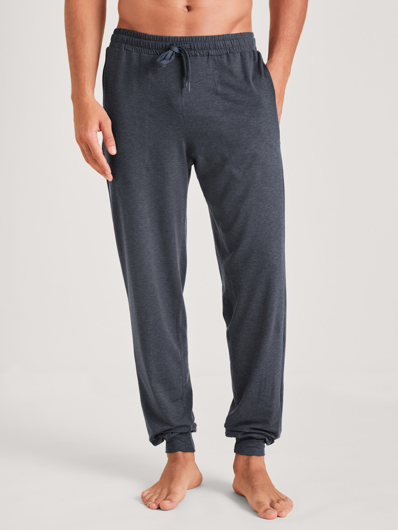 Men Calida Dsw Warming Pants Sleepwear Anthrazit | 489372-TCZ