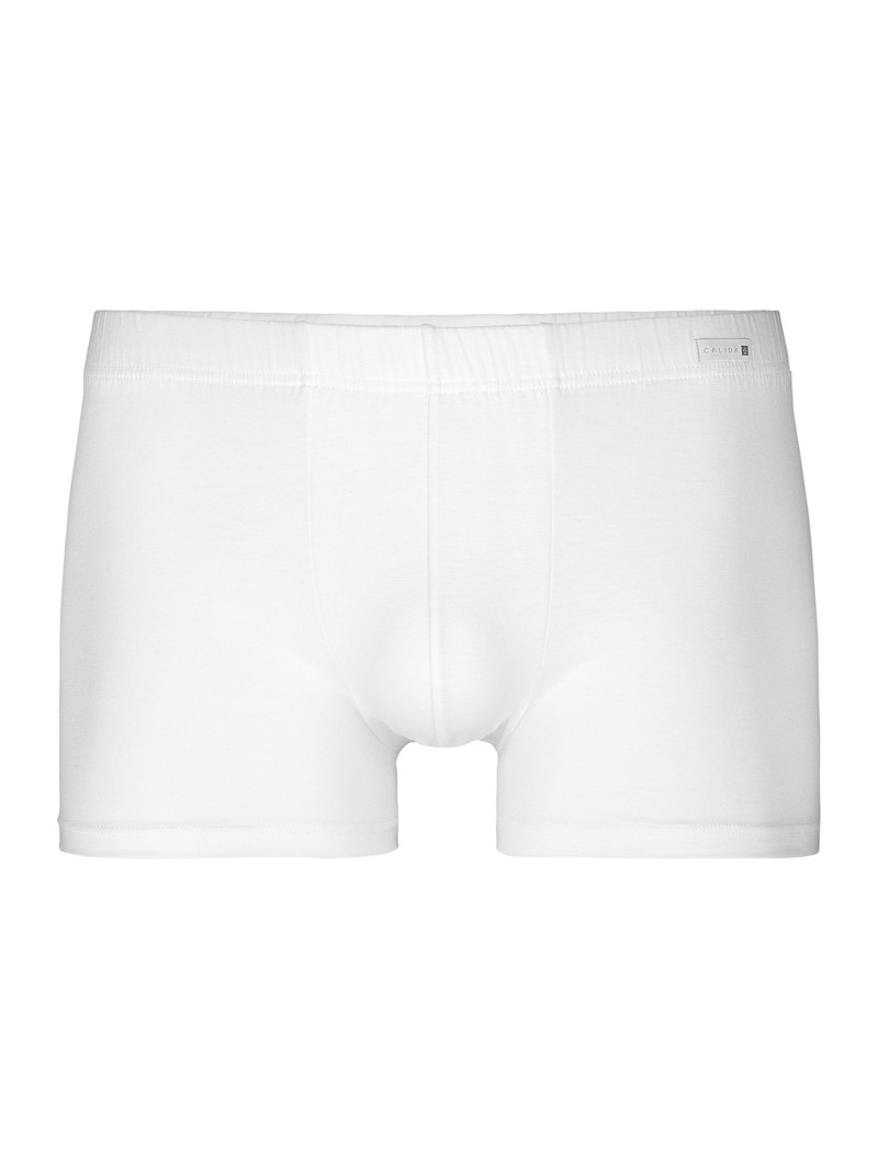 Men Calida Evolution Boxer Brief Underwear Weiss | 947208-ENC