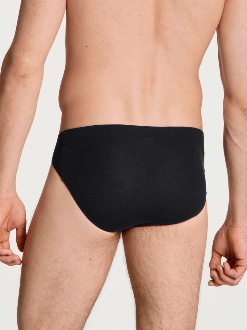 Men Calida Evolution Mini Brief Underwear Schwarz | 345189-ZSX