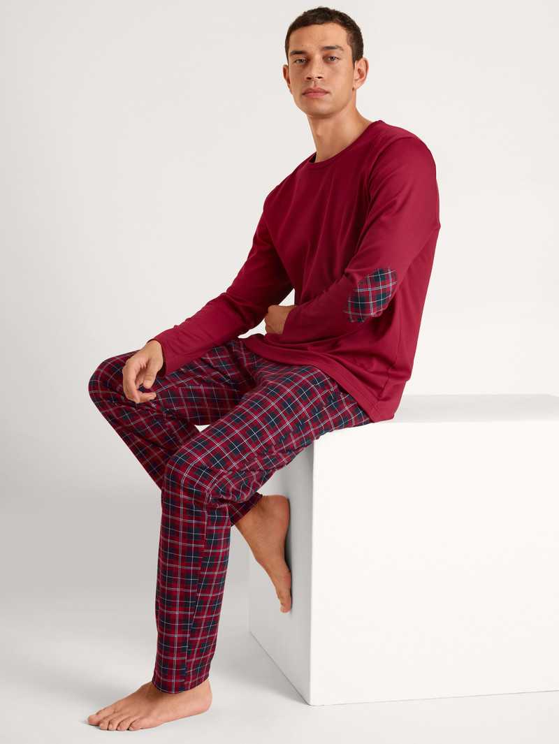 Men Calida Family & Friends Pyjama Sleepwear Rio Red | 892347-POB