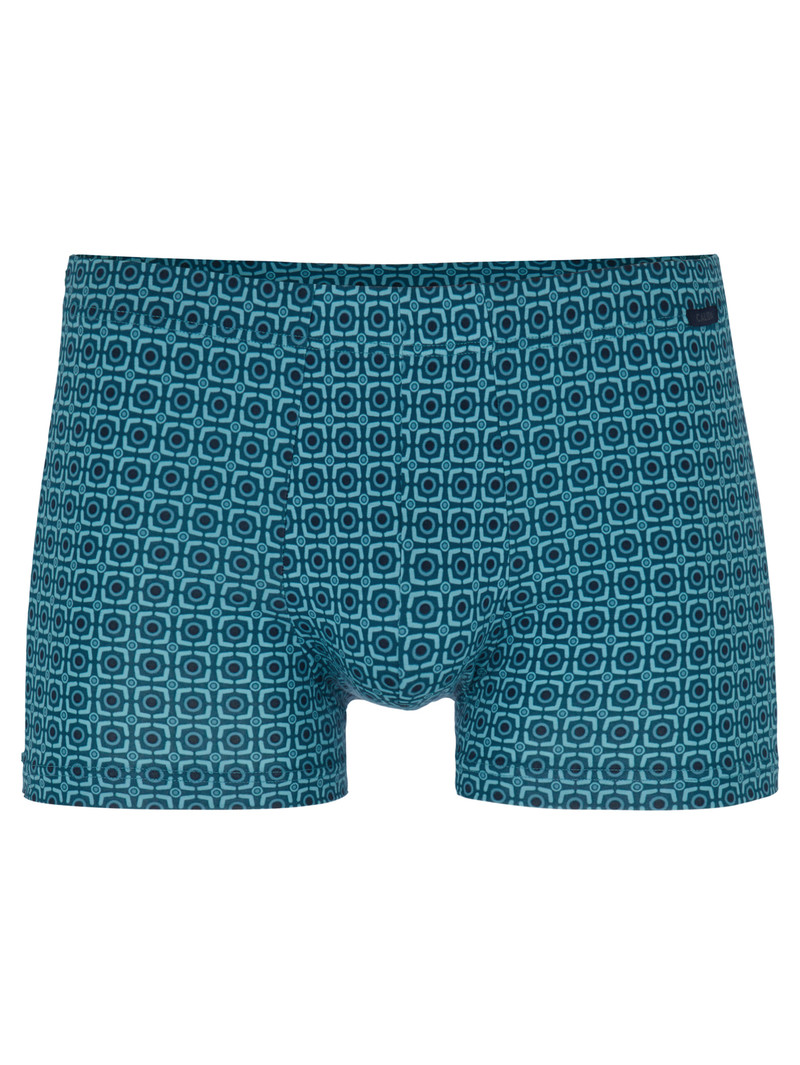 Men Calida Grafic Cotton Boxer Brief Underwear Storm Blue | 483605-FSH