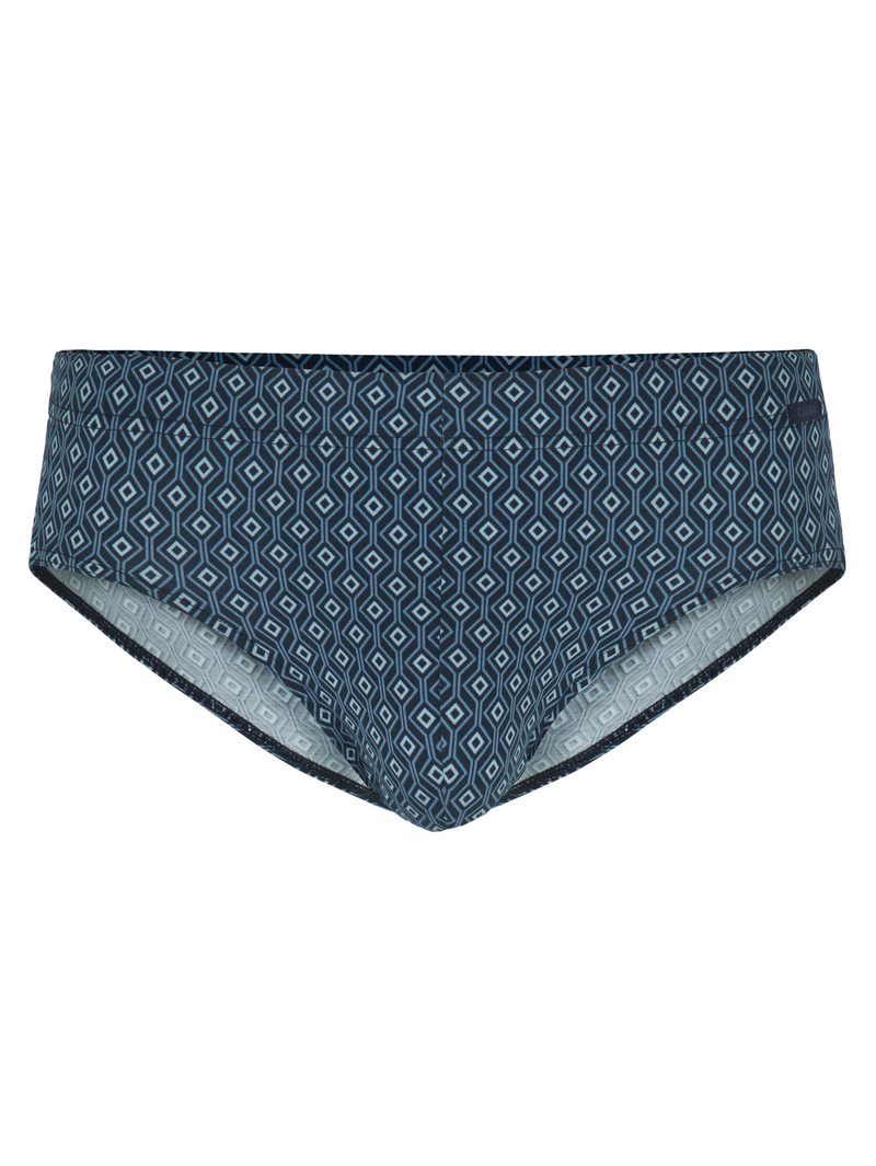 Men Calida Grafic Cotton Brief Underwear Dark Sapphire | 209471-QKS