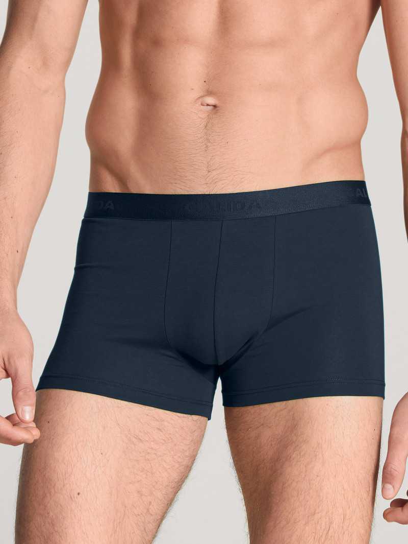 Men Calida Natural Benefit Boxer, Value Pack Underwear Dark Sapphire | 795284-VRQ