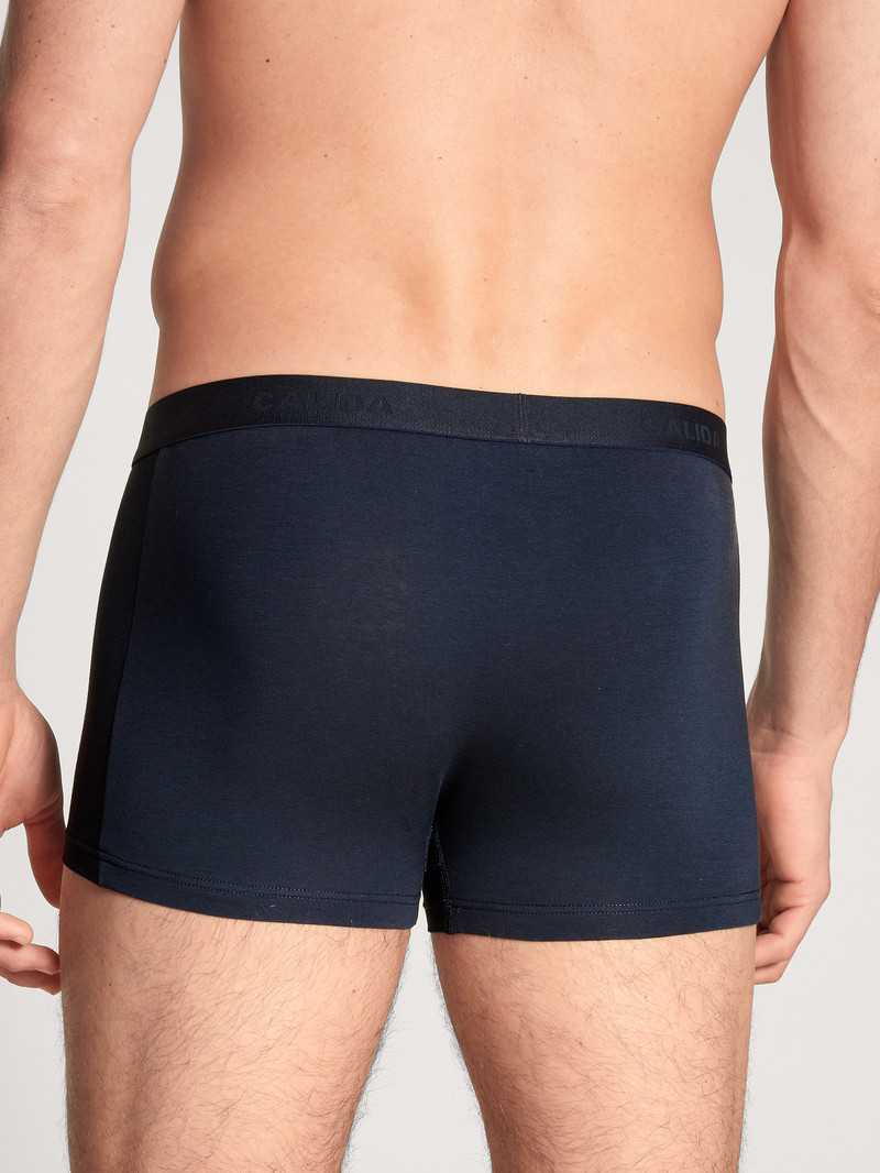 Men Calida Natural Benefit Boxer, Value Pack Underwear Dark Sapphire | 795284-VRQ