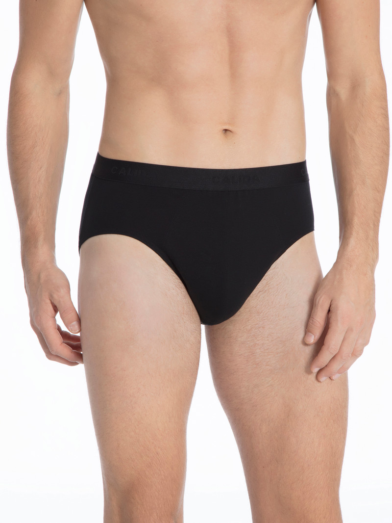 Men Calida Natural Benefit Brief, Value Pack Underwear Schwarz | 136794-XCI