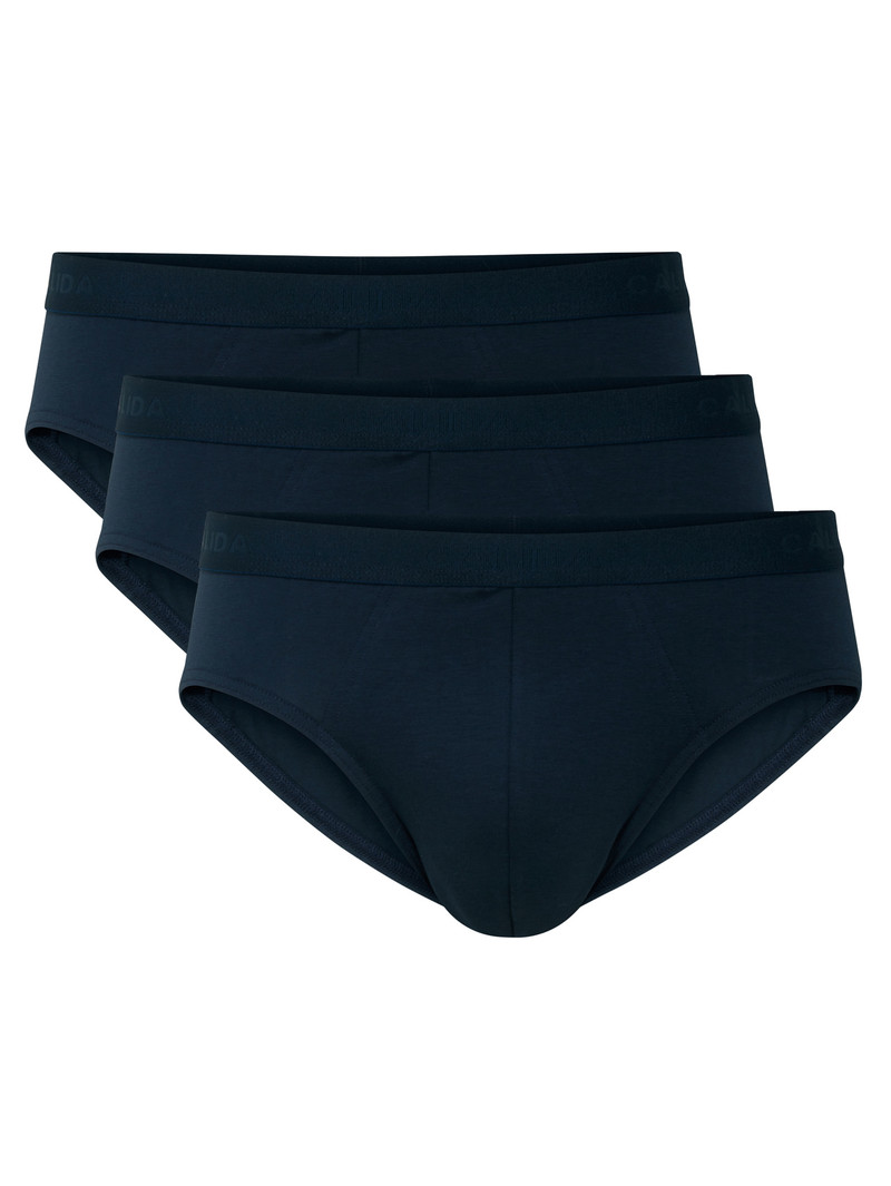 Men Calida Natural Benefit Brief, Value Pack Underwear Dark Sapphire | 278536-CVY