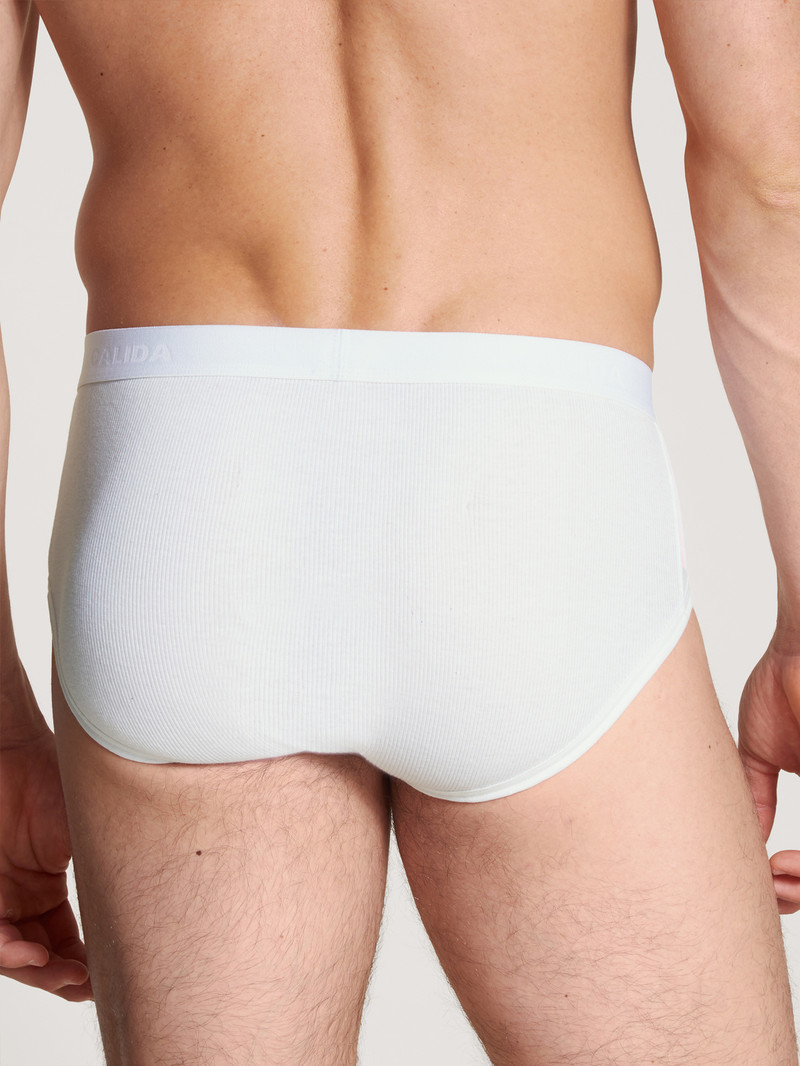 Men Calida Natural Benefit Briefs In A Double Pack Underwear Weiss | 385409-INO