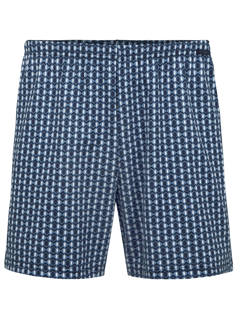 Men Calida Prints Boxer Shorts Underwear Coronet Blue | 451638-WBT