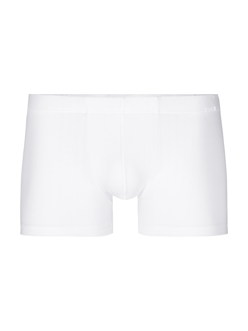 Men Calida Pure & Style Boxer Brief, Covered Waistband Underwear Weiss | 236401-TNM