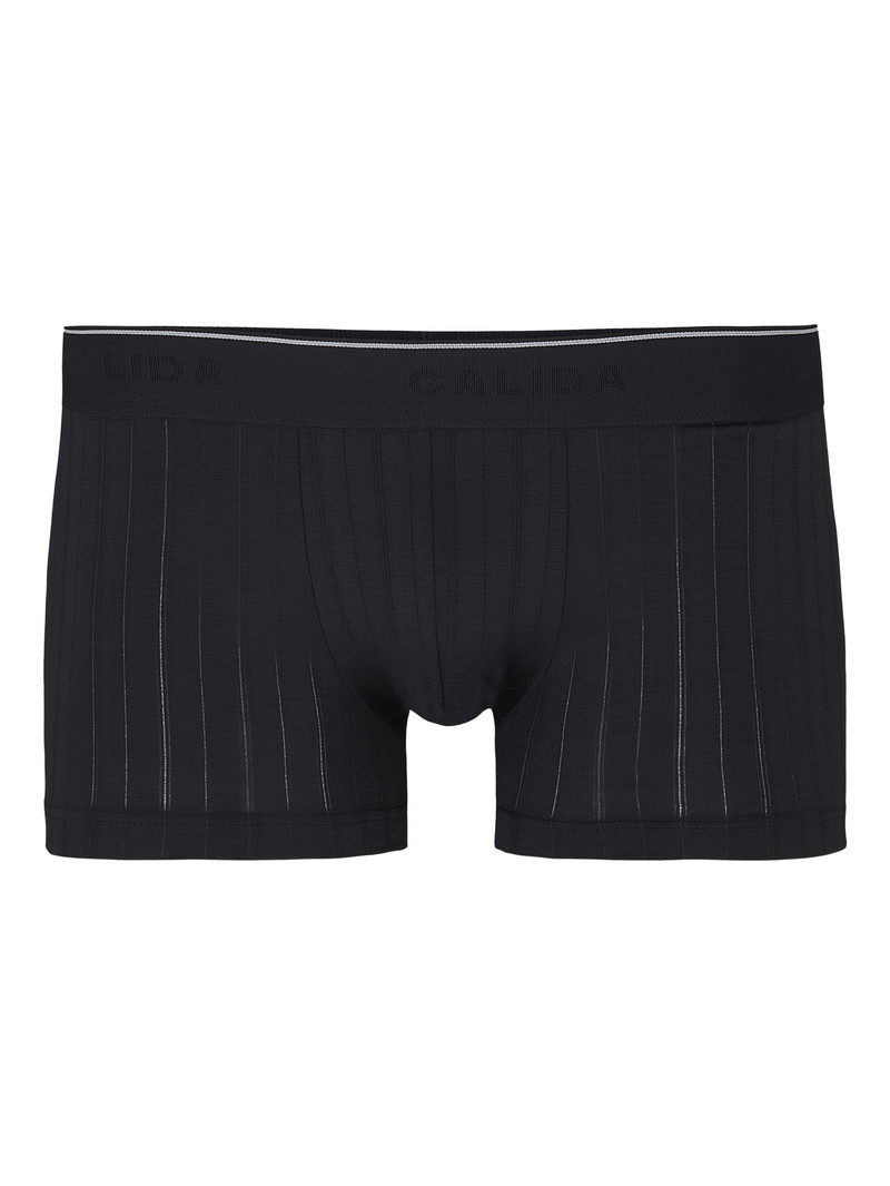 Men Calida Pure & Style Boxer Brief, Elastic Waistband Underwear Schwarz | 256439-GUL