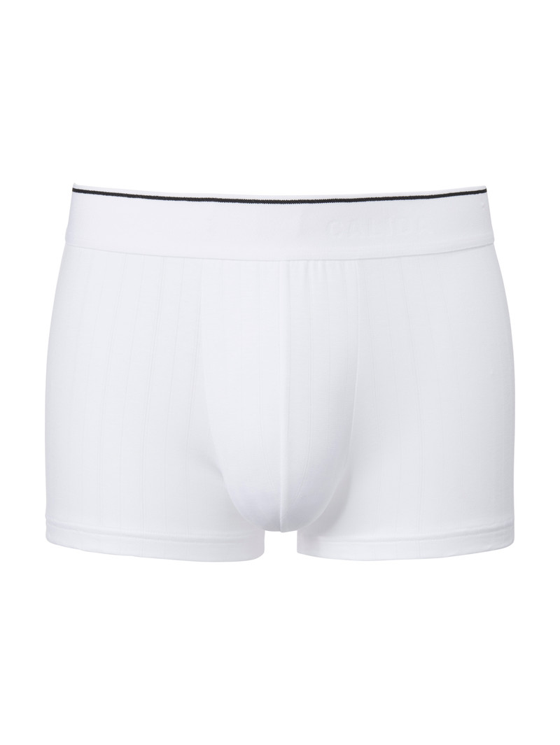 Men Calida Pure & Style Boxer Brief, Elastic Waistband Underwear Weiss | 497631-RIS