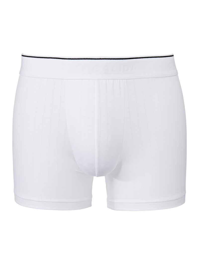 Men Calida Pure & Style Boxer Brief Underwear Weiss | 412976-NAP