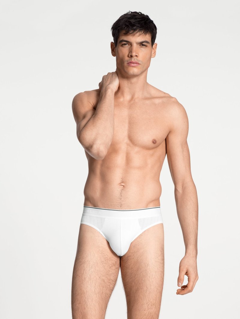 Men Calida Pure & Style Brief, Value Pack Underwear Weiss | 359270-ASQ