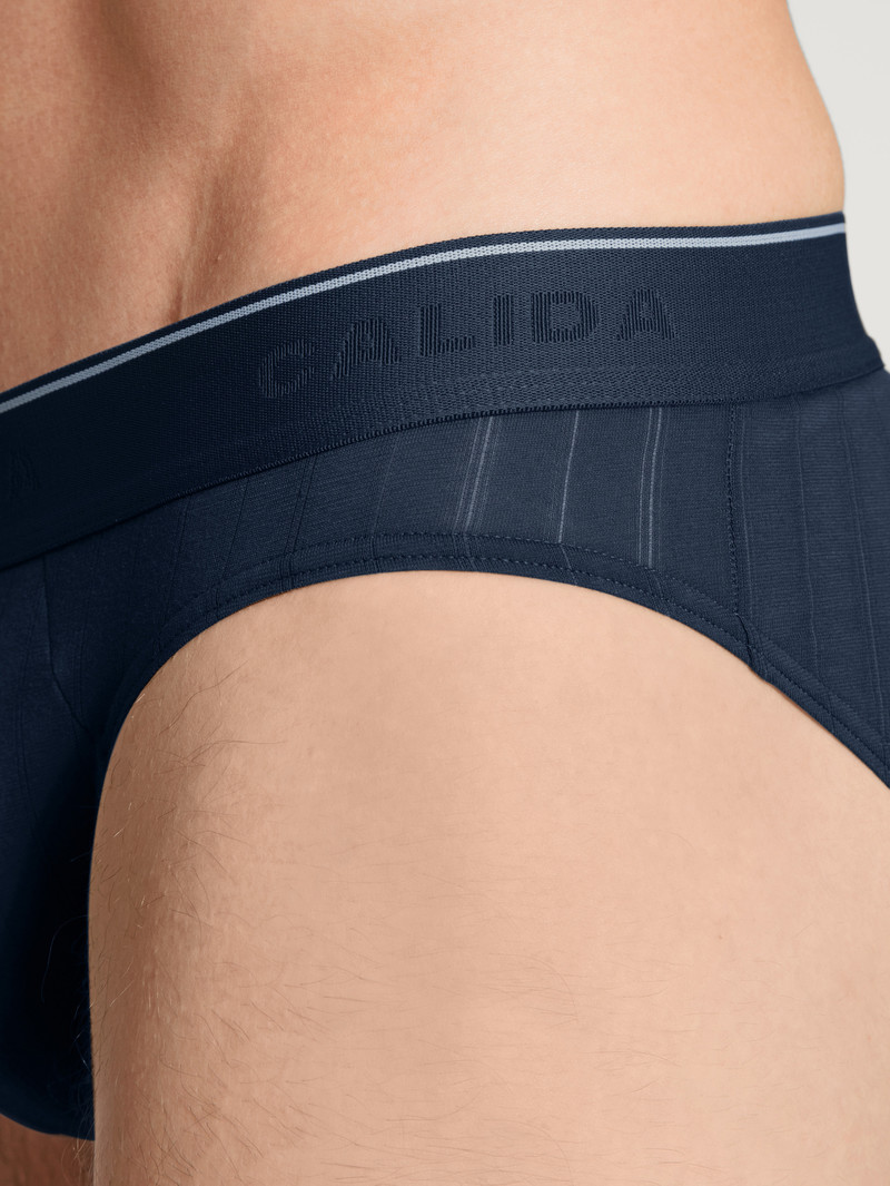 Men Calida Pure & Style Brief, Value Pack Underwear Indigo Mood | 370942-PDB