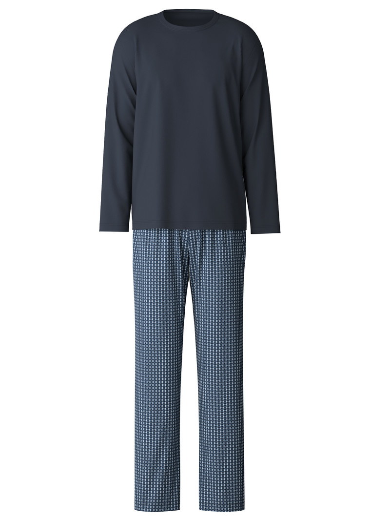 Men Calida Relax Streamline 2 Pyjama Sleepwear Dark Sapphire | 310297-KPG