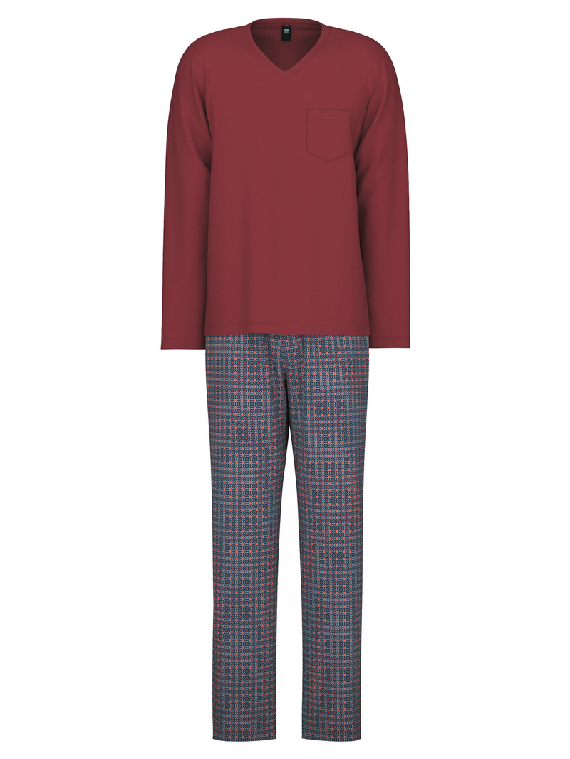 Men Calida Relax Streamline 4 Pyjama Sleepwear Mars Red | 723810-ZKE