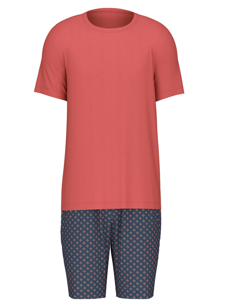 Men Calida Relax Superlight 5 Short Pyjama Sleepwear Mineral Red | 827940-UKW