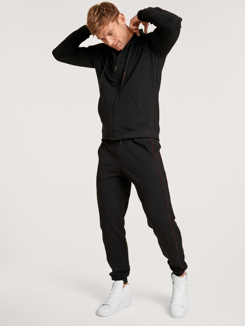 Men Calida Remix Basic Lounge Sweatpants Loungewear Schwarz | 905463-BNZ