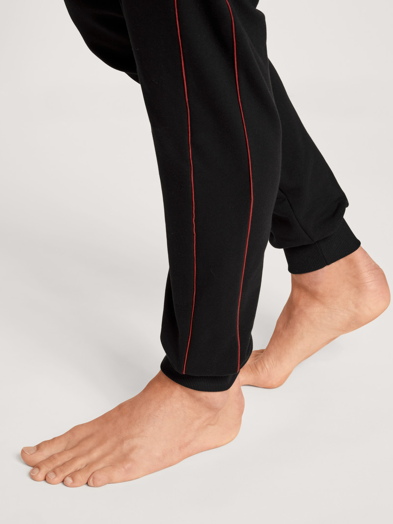 Men Calida Remix Basic Lounge Sweatpants Loungewear Schwarz | 905463-BNZ