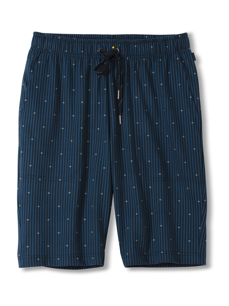 Men Calida Remix Basic Sleep Bermudas Sleepwear Indian Blue | 437815-YTD