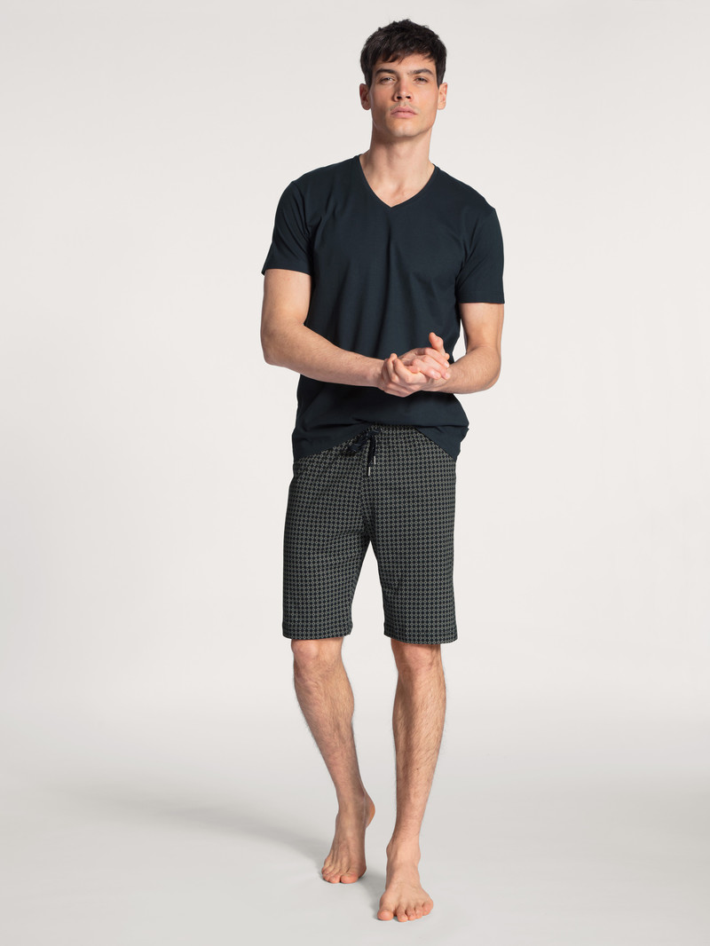 Men Calida Remix Basic Sleep Bermudas Sleepwear Fog | 538094-NSP