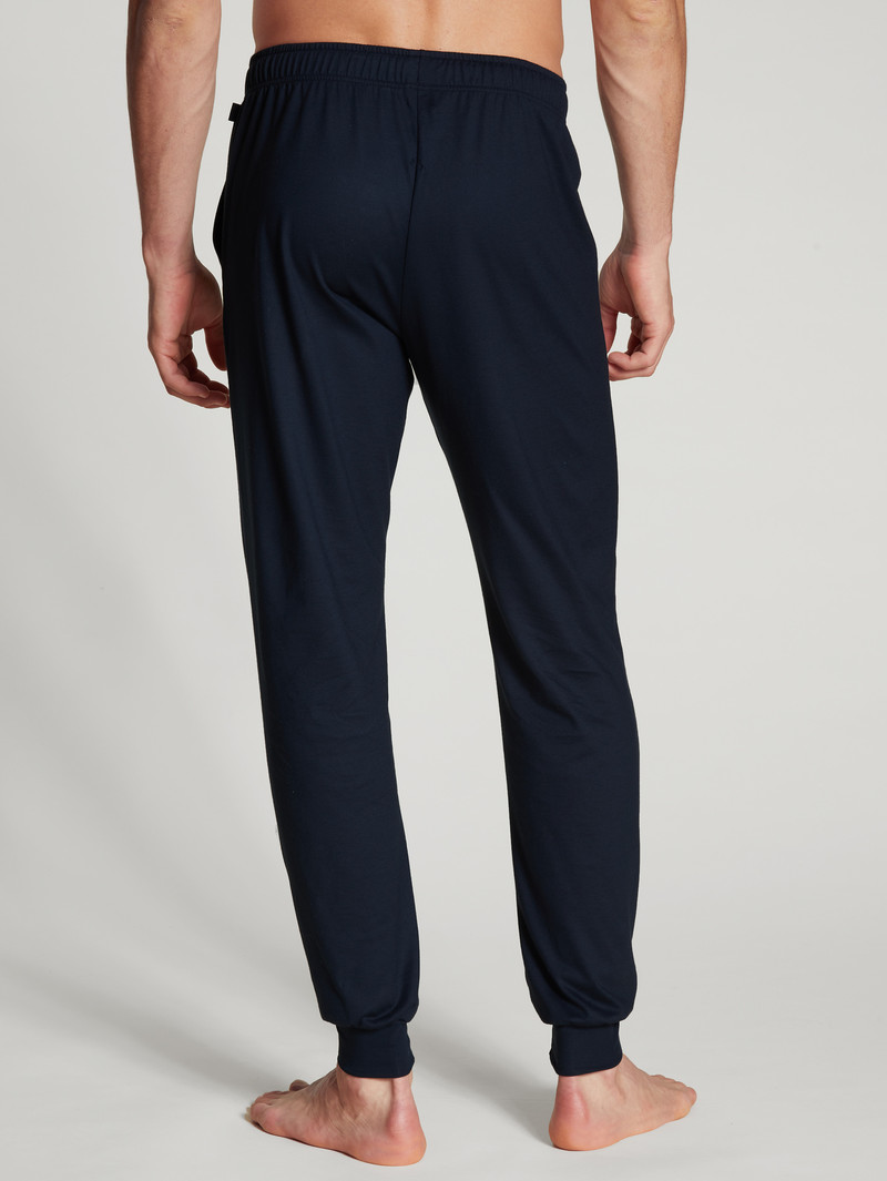 Men Calida Remix Basic Sleep Pants Sleepwear Dark Sapphire | 217563-JOB