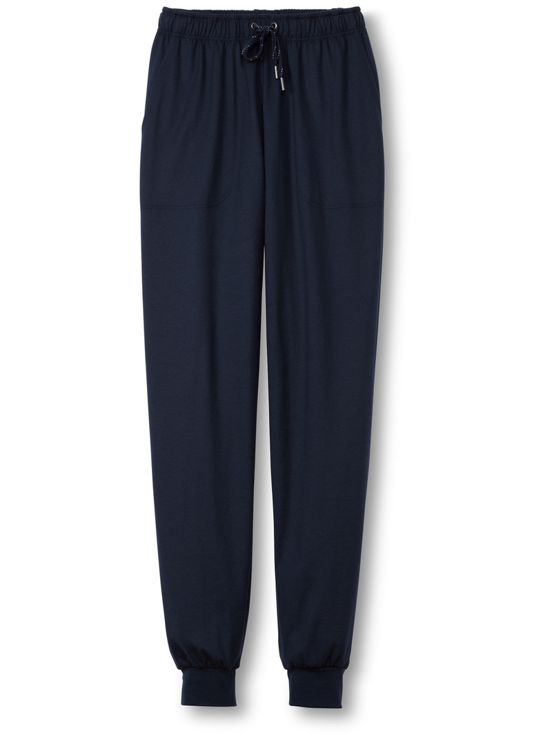 Men Calida Remix Basic Sleep Pants Sleepwear Dark Sapphire | 217563-JOB