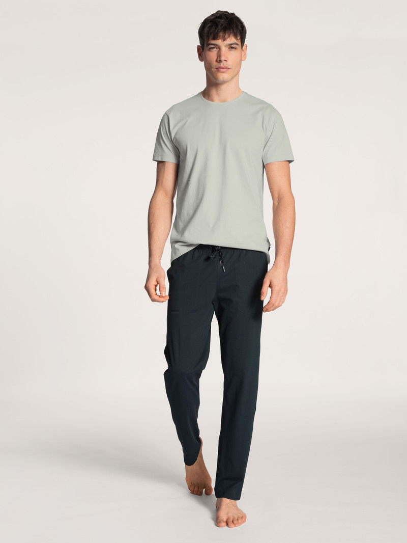 Men Calida Remix Basic Sleep Pants Sleepwear Dark Sapphire | 694320-GAZ