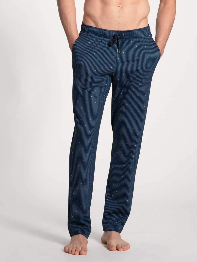 Men Calida Remix Basic Sleep Pants Sleepwear Indian Blue | 783964-RWT