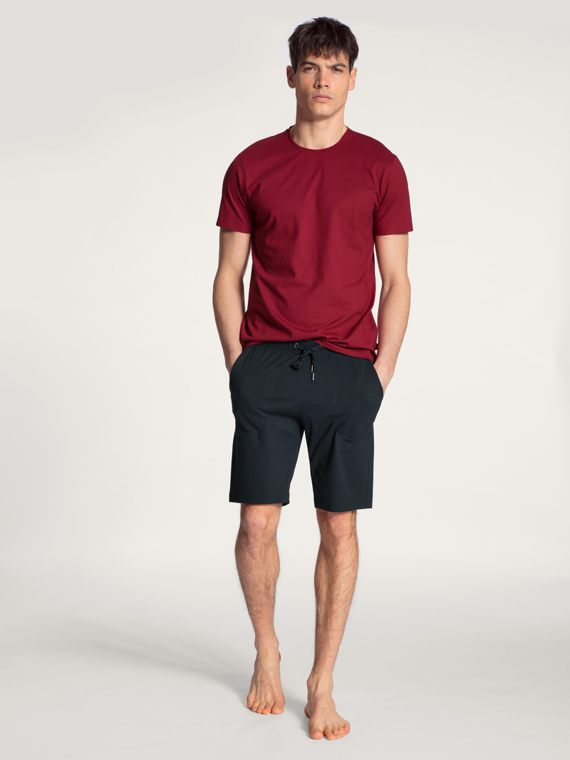 Men Calida Remix Basic Sleep T-shirt Sleepwear Rumba Red | 873456-YKA