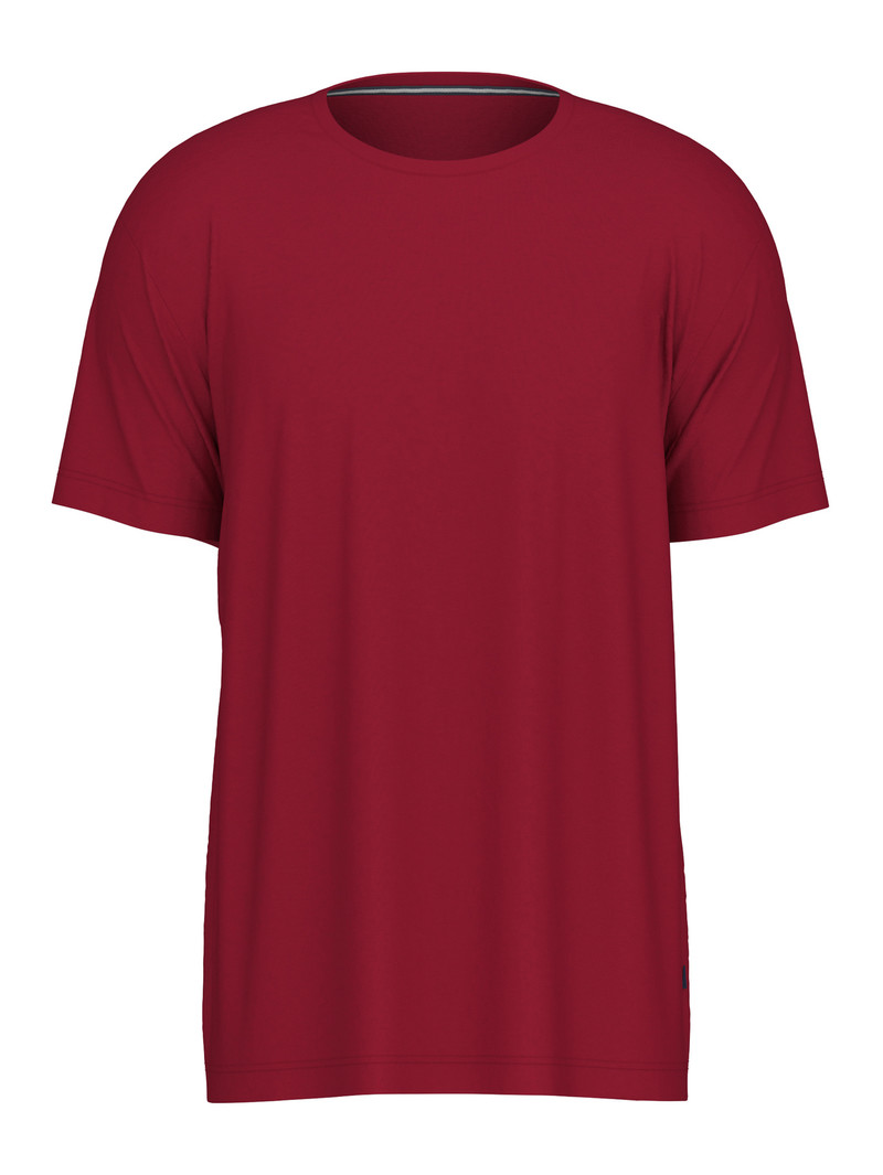 Men Calida Remix Basic Sleep T-shirt Sleepwear Rumba Red | 873456-YKA