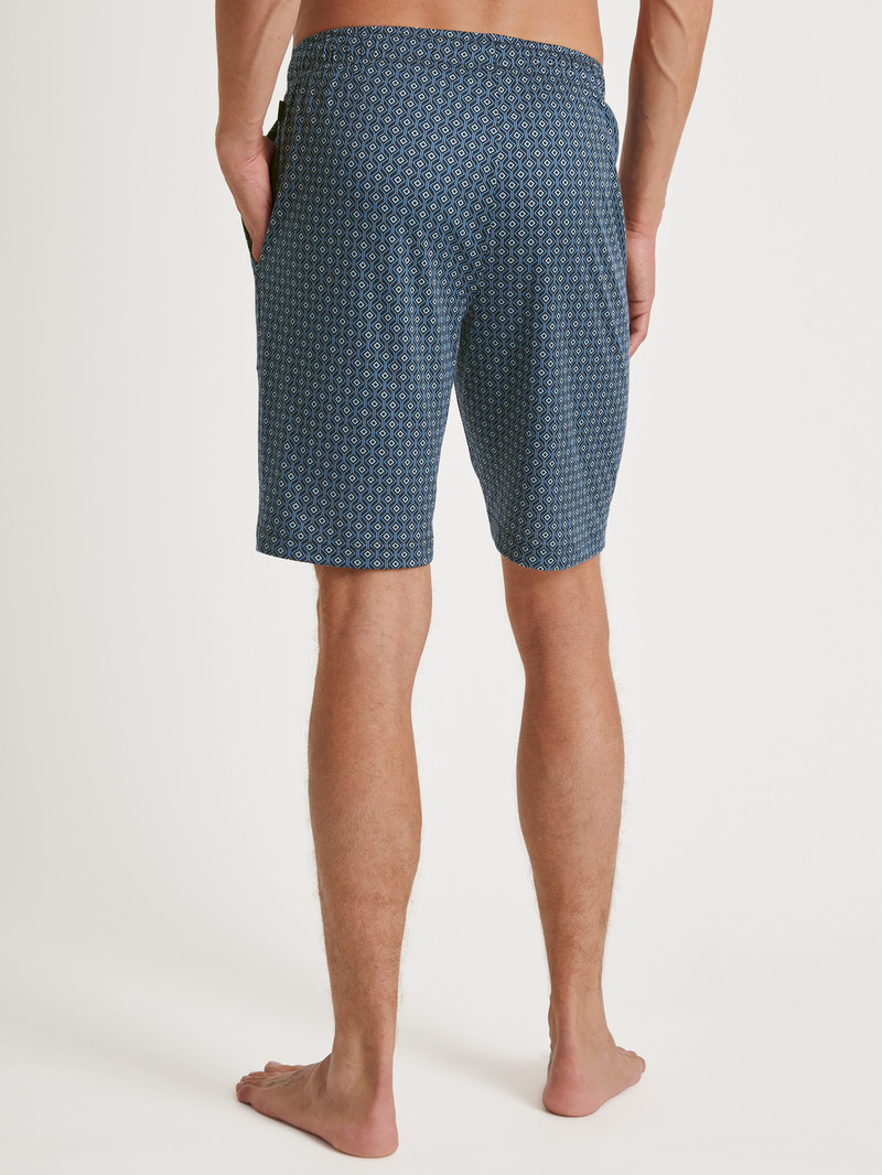 Men Calida Rmx Sleep Free Bermudas Sleepwear Dark Sapphire | 842659-PWR