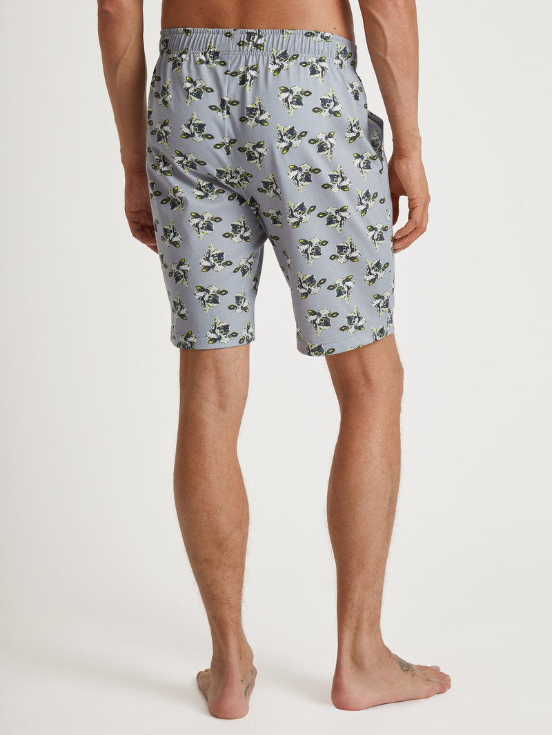 Men Calida Rmx Sleep Leisure Bermudas Sleepwear Sleet Grey | 204359-ERA