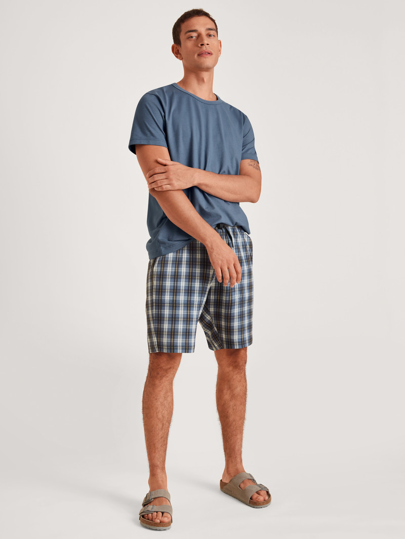 Men Calida Rmx Sleep Leisure Bermudas Sleepwear Dark Sky | 756901-VND