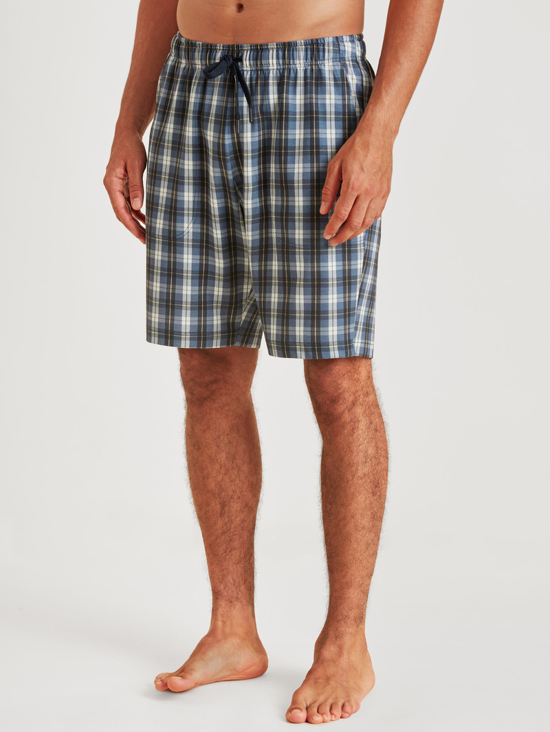 Men Calida Rmx Sleep Leisure Bermudas Sleepwear Dark Sky | 756901-VND