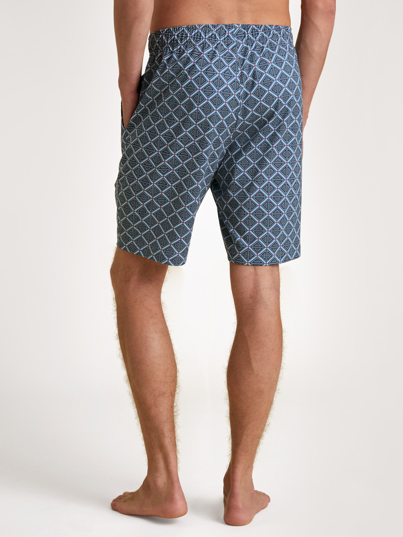 Men Calida Rmx Sleep Time Off Bermudas Sleepwear Stormy Grey | 423607-TXZ