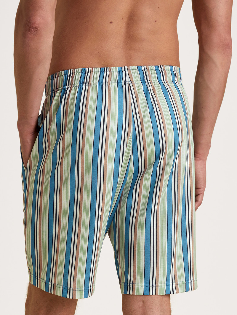 Men Calida Rmx Sleep Weekend Bermudas Sleepwear Niagara Blue | 730851-UIC