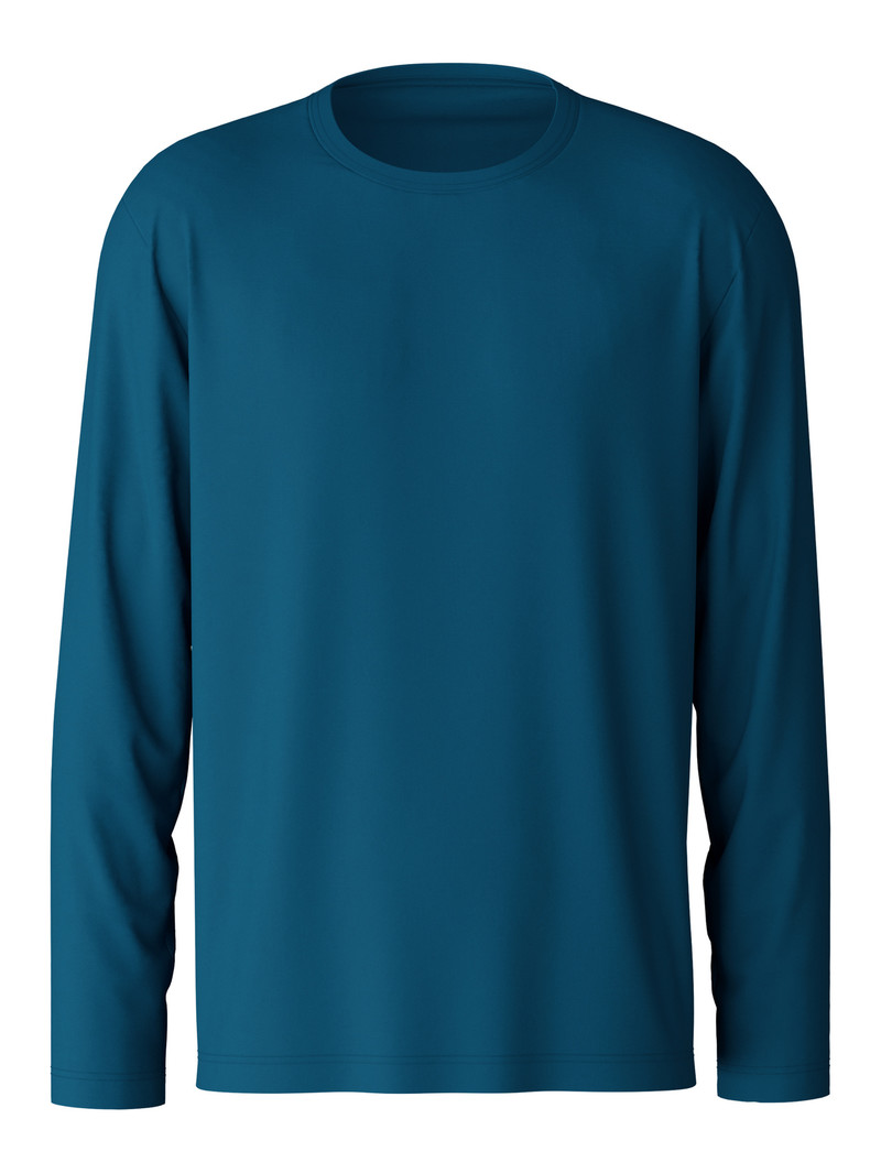 Men Calida Rmx Sleep Weekend Shirt Long Sleeve Sleepwear Legion Blue | 785143-TUP